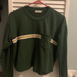 Chloe and Katie cropped long sleeve shirt